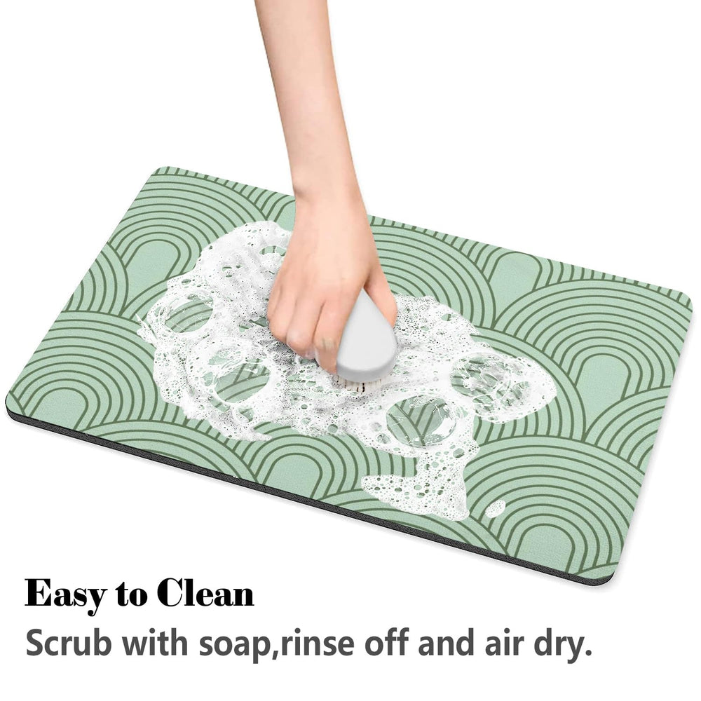 Ayiashiab boho pet supplies mat design complements home décor while protecting floors.