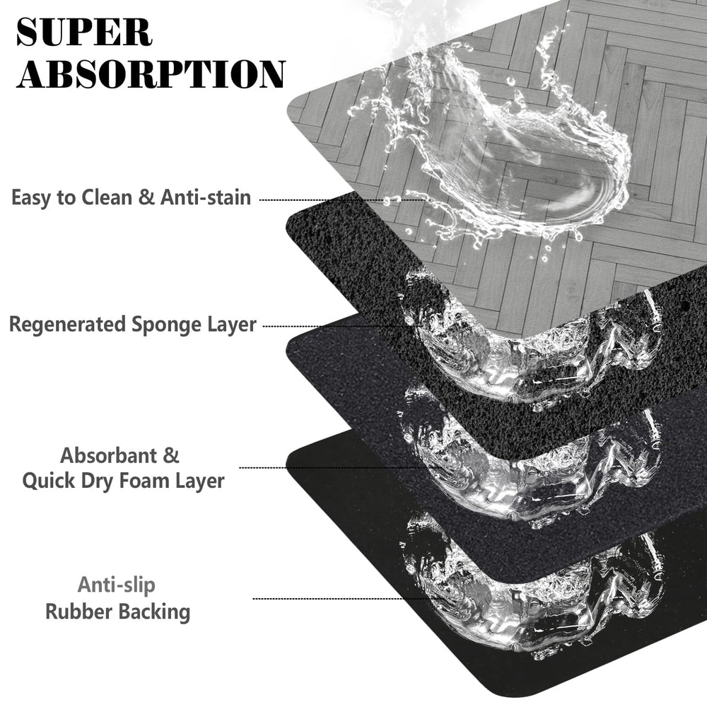 Ayiashiab cat-litter-mat-leak-proof protects floors from spills and litter.