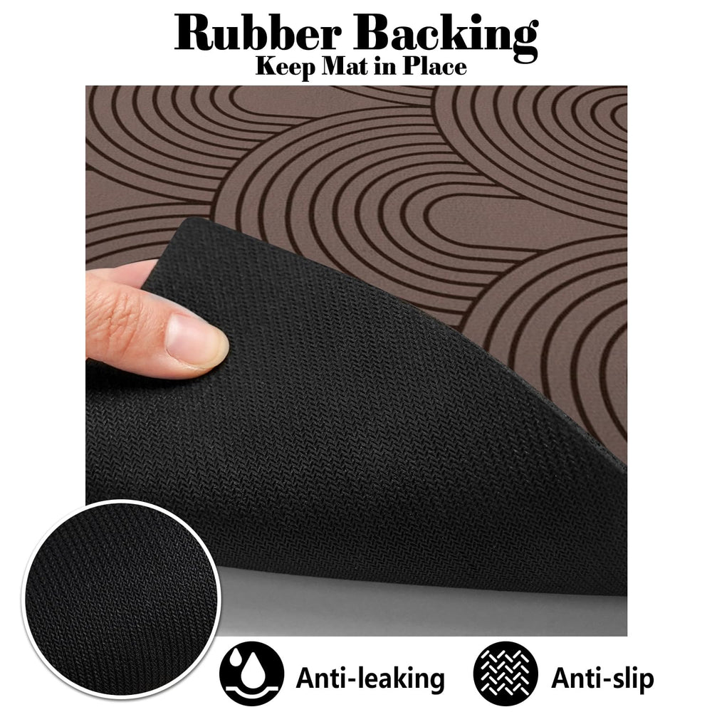 Ayiashiab dog water mat easy-clean surface for quick wipe-down and deep cleaning.