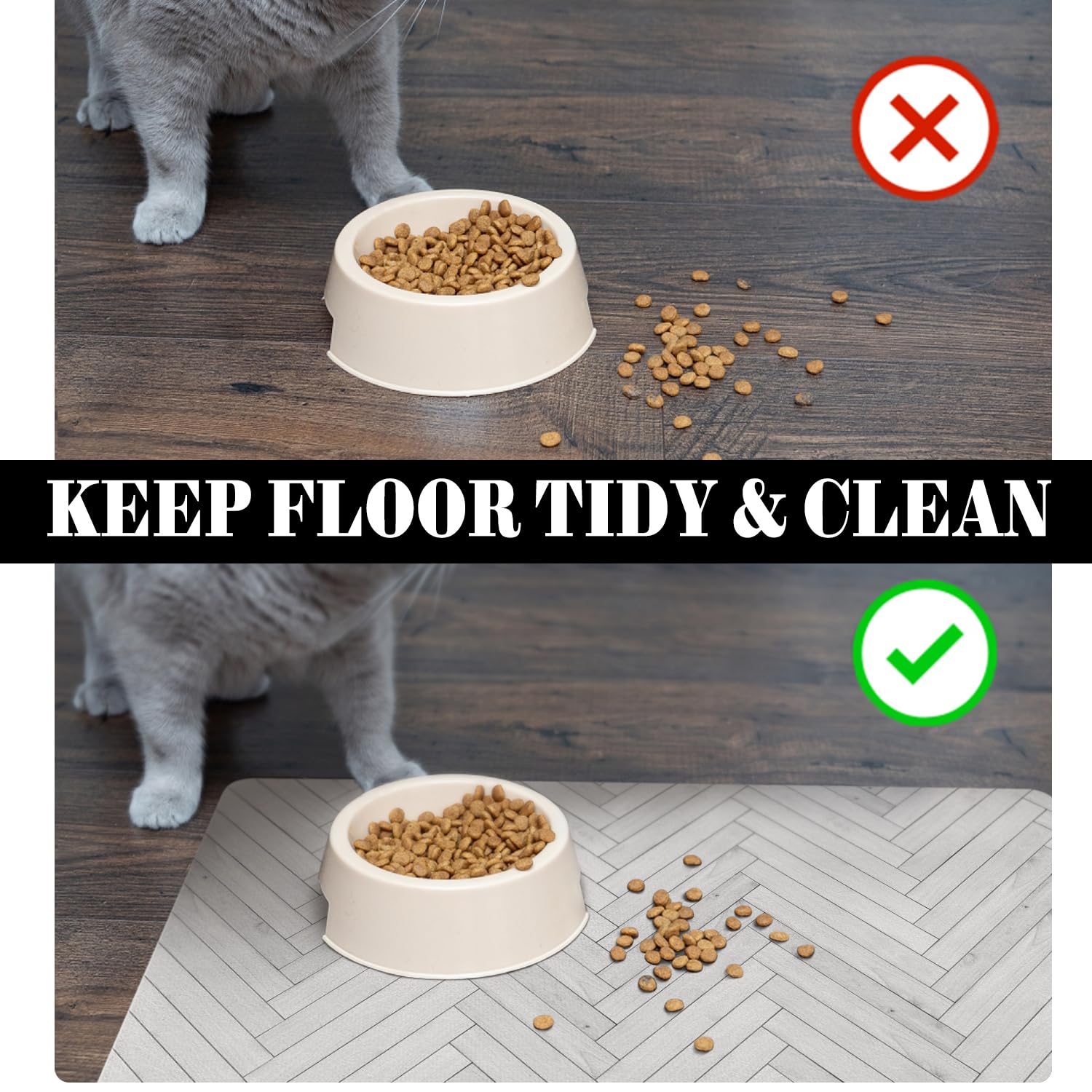 Ayiashiab eco-friendly boho pet mat adds style while protecting floors.