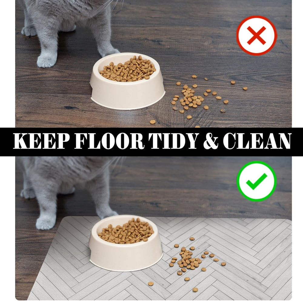 Ayiashiab eco-friendly boho pet mat adds style while protecting floors.