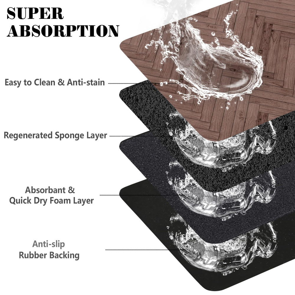 Ayiashiab pet food mat water absorption protects floors from spills.