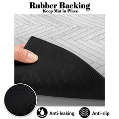 Ayiashiab pet mat leak-proof design protects floors from spills.