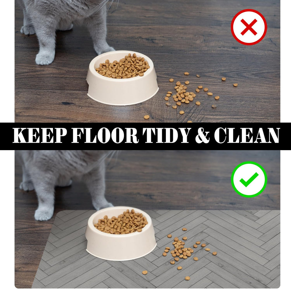 Ayiashiab water-dispenser-mat catches drips for cleaner pet spaces.