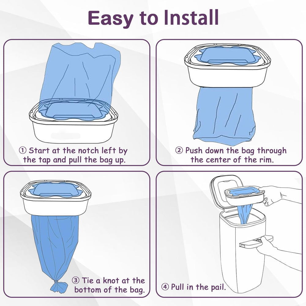 AYKEME tear-resistant material prevents leaks for mess-free disposal.