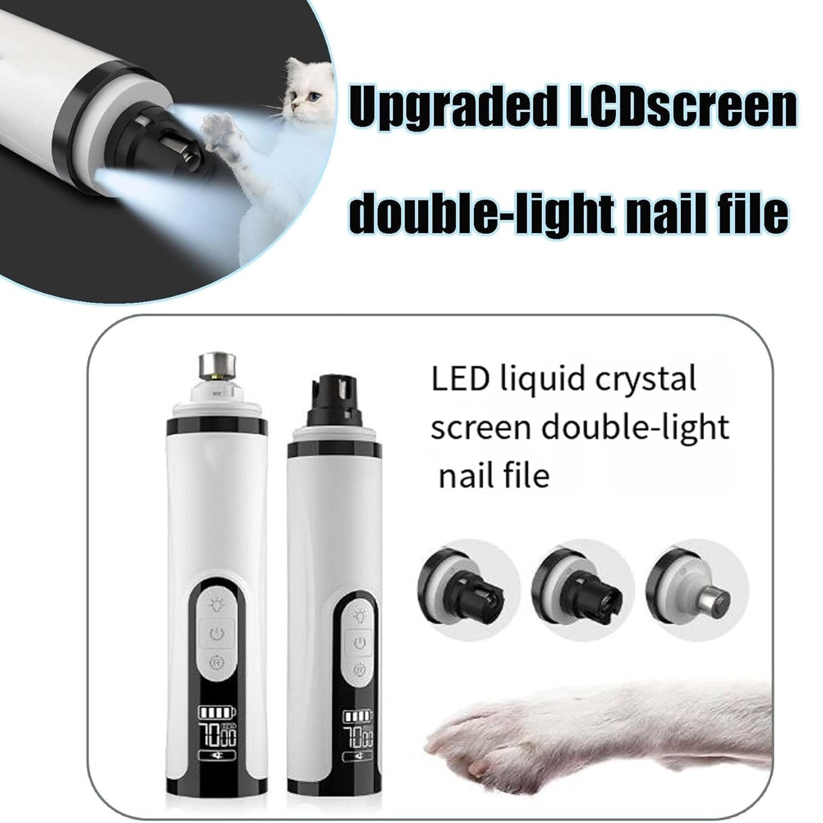 Ayland Heusom Silent Groom Pro nail grinder with 3 speeds dial
