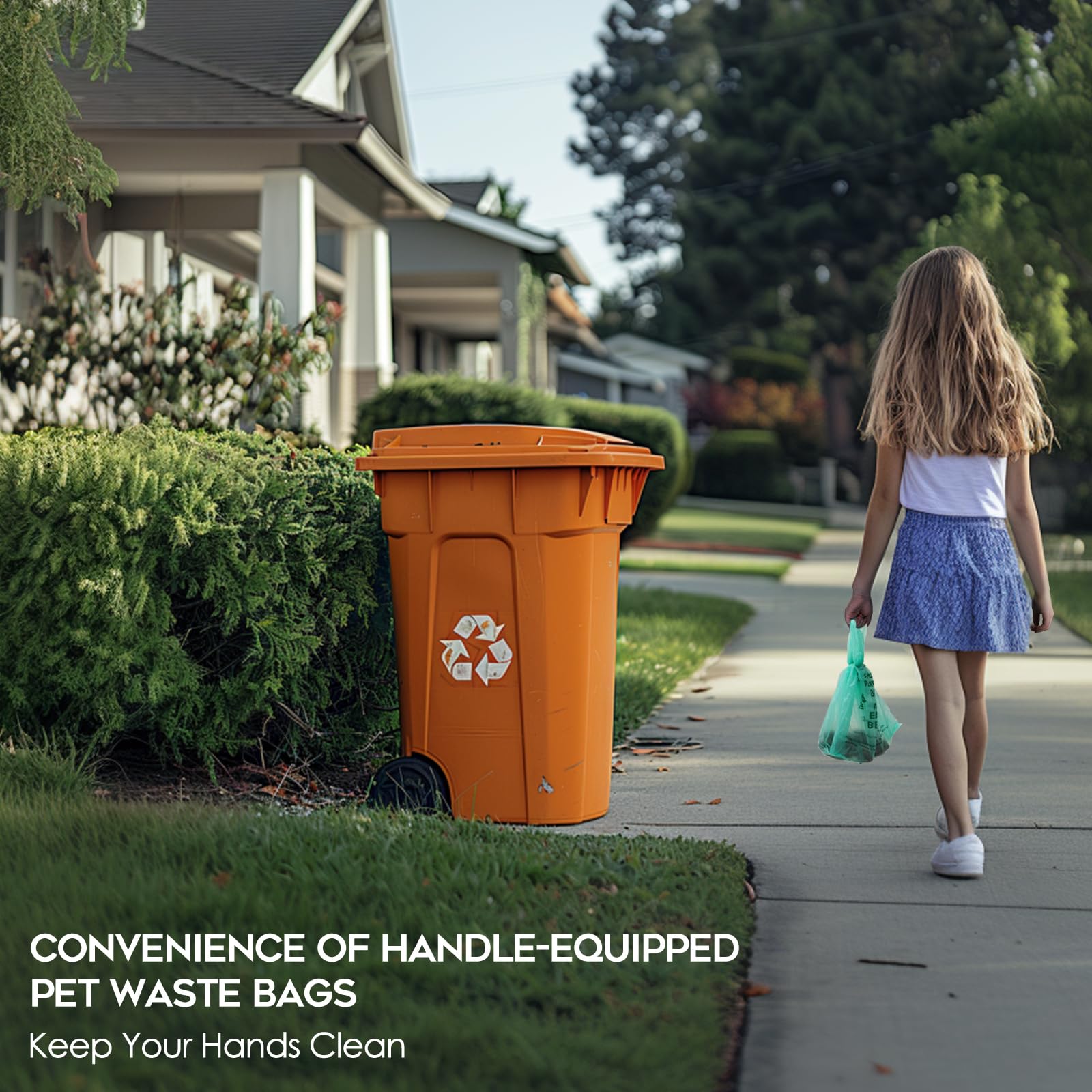 AYOTEE unscented poop bags keep odors contained during walks.