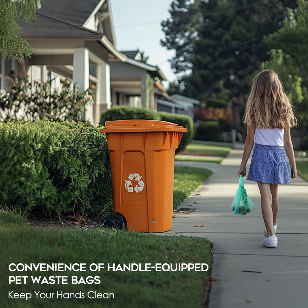 AYOTEE unscented poop bags keep odors contained during walks.