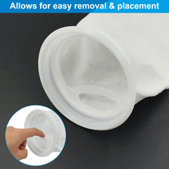 AYWFEY filter sock in aquarium supports clear water and filtration.