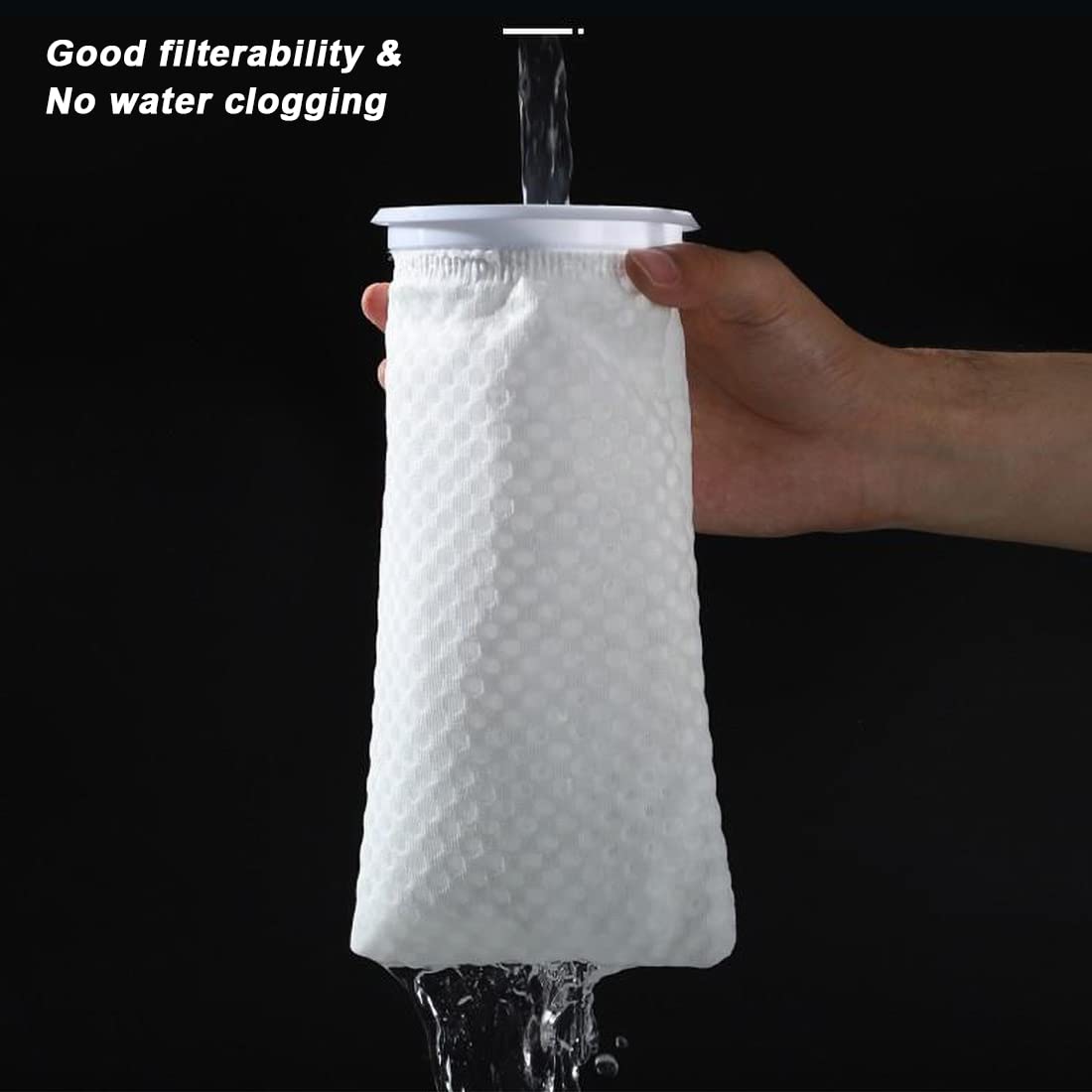 AYWFEY 150 micron bags help reduce organic matter while preventing debris from entering pumps.