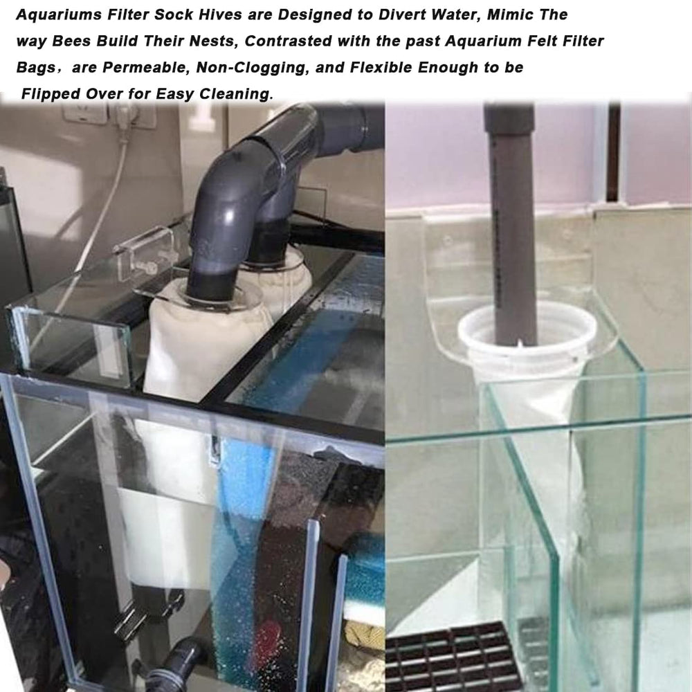 AYWFEY 4-inch filter socks fit standard racks and promote reliable long-term use and reuse.