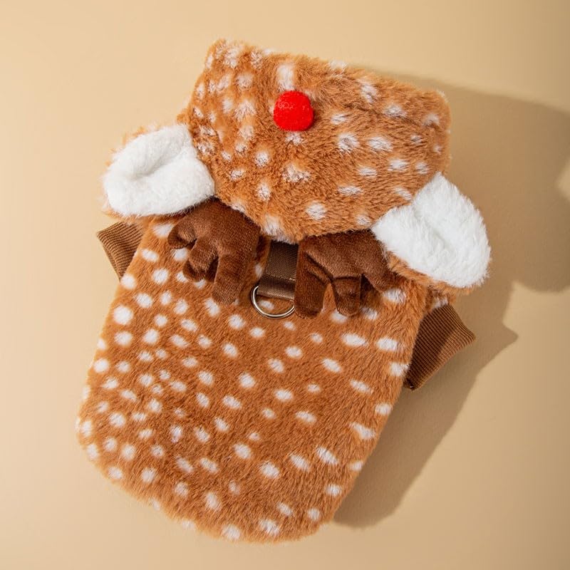 AZA Reindeer dog costume xl-fit for small dogs 12-16.5 lb