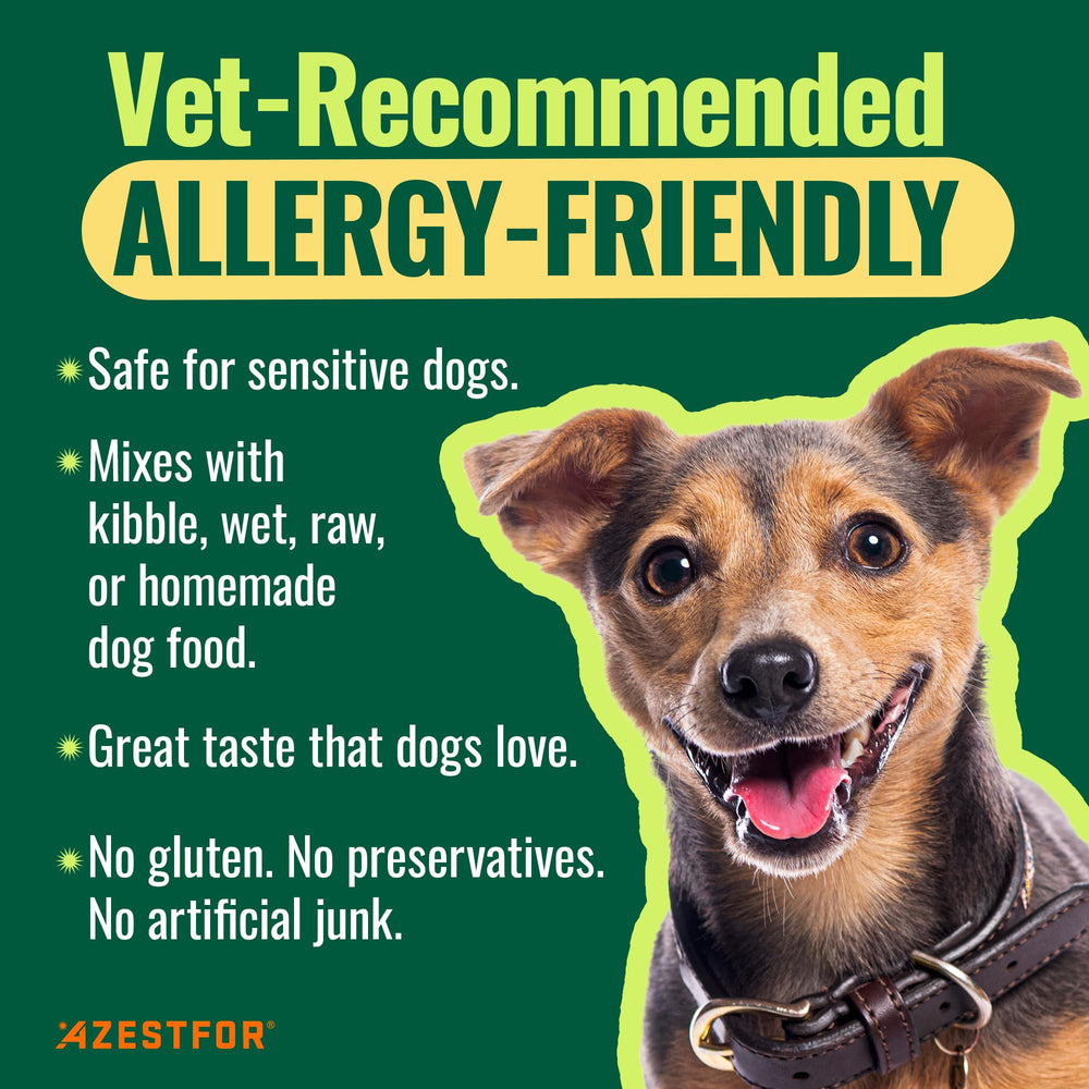 Azestfor green-lipped mussel dog powder ingredient list highlights limited ingredients for sensitive dogs