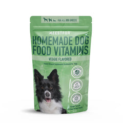 Azestfor homemade dog food vitamins powder jar supports balanced nutrition for dogs