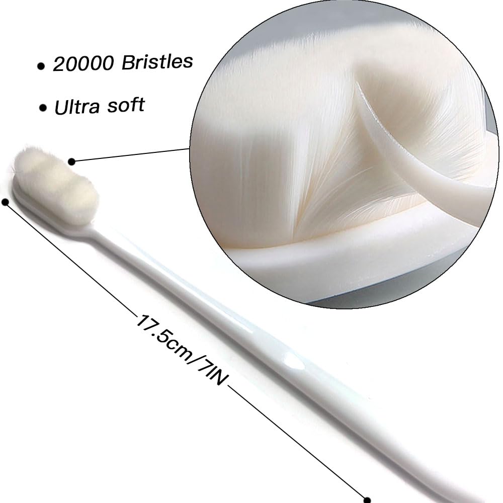 AZOFFYIU anti-slip rubber handle ensures comfortable grip during brushing