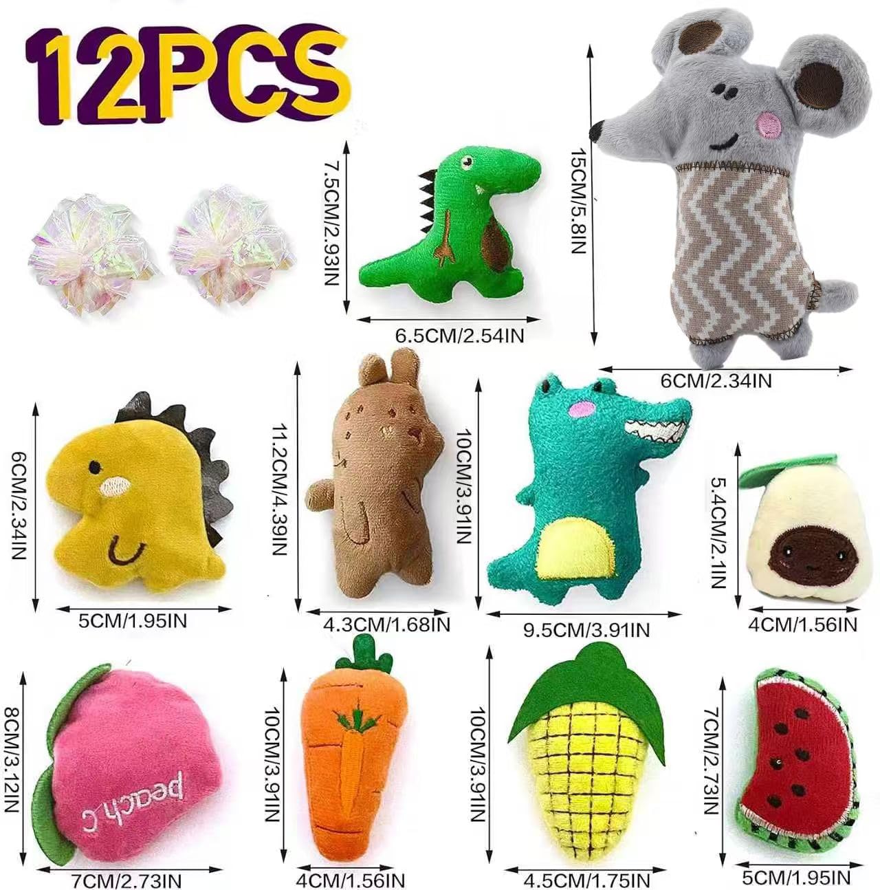 AZOFFYIU cat toys for indoor use with soft plush material for engaging play