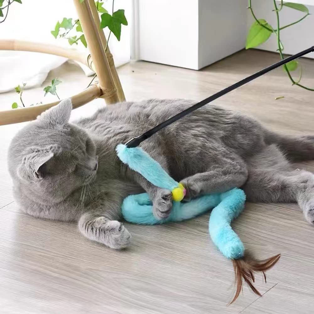 AZOFFYIU indoor-playset image suggests holiday gift-ready cat toy trio.