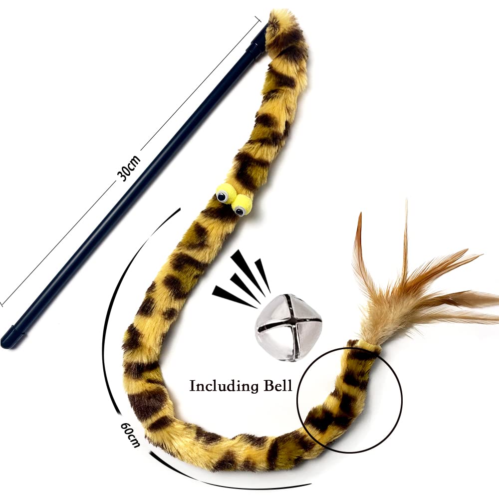 AZOFFYIU feather-teaser play image highlights active chase and enrichment.