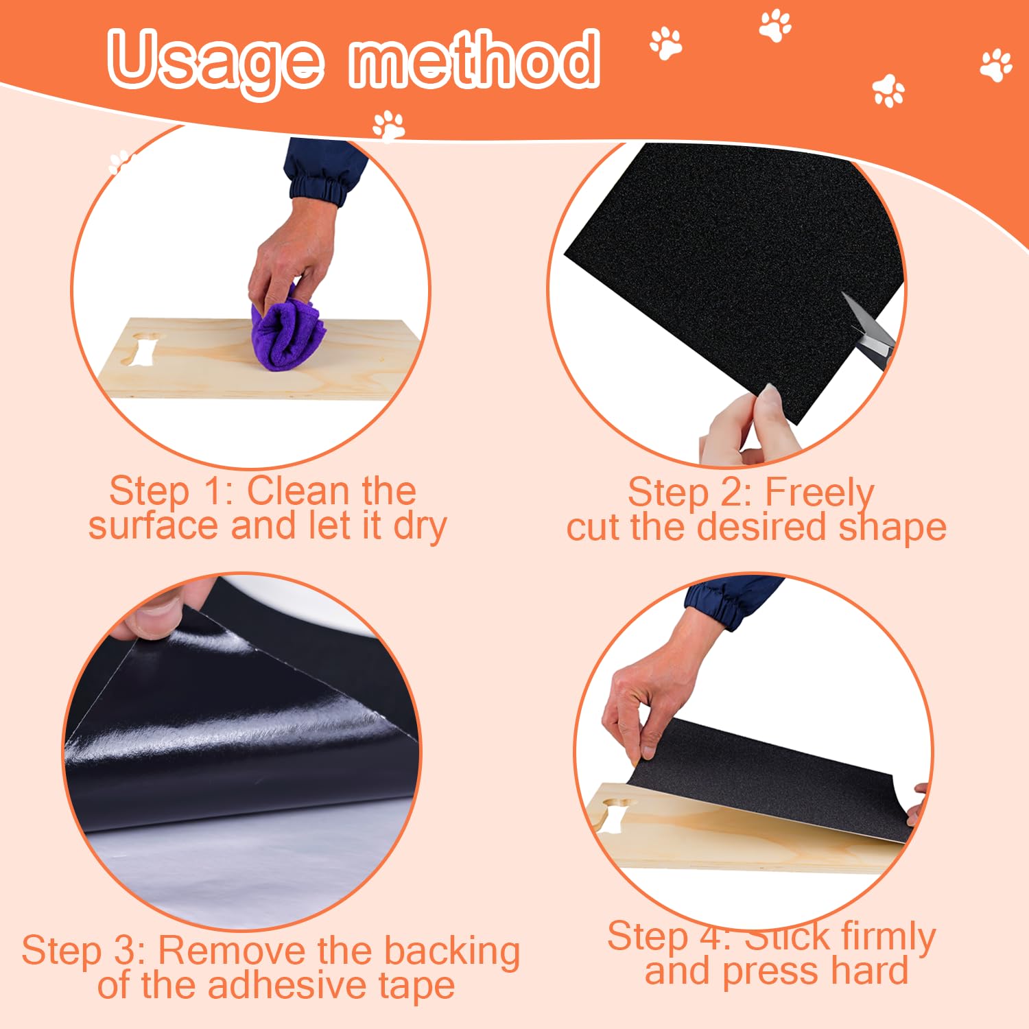 AZOPO installation tips image showing even pressure for strong adhesion