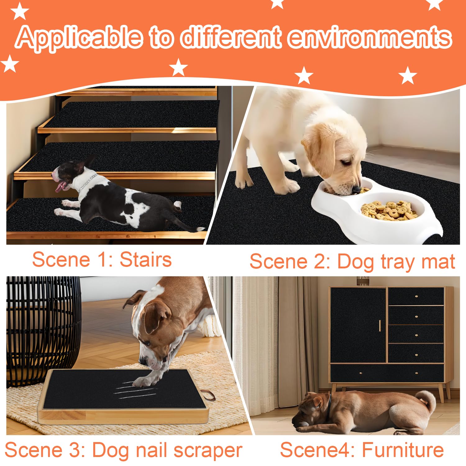 AZOPO shielded scratch pad fits most dog boards and can be cut