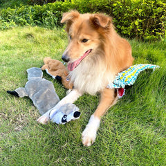 AZSSMUK dog squeaky toy in action during playtime to reduce boredom