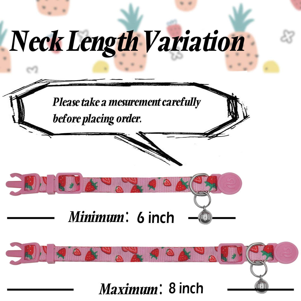 azuza kitten collar breakaway buckle close-up showing quick release