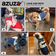 Azuza dog jacket warm fleece lining providing cozy warmth during walks