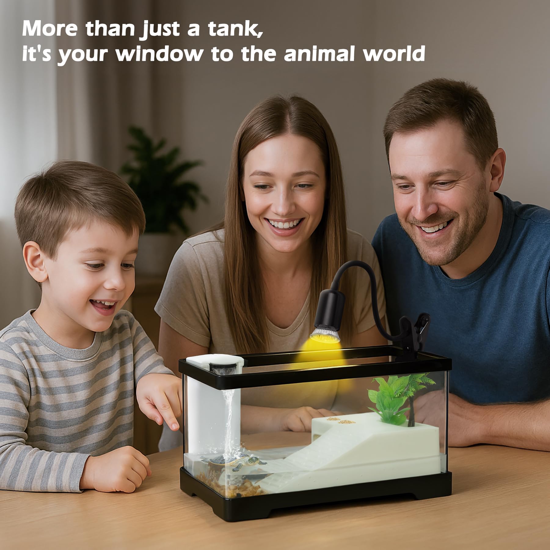 AZV Small Turtle Tank Kit stone pack creates natural-looking terrain accents.
