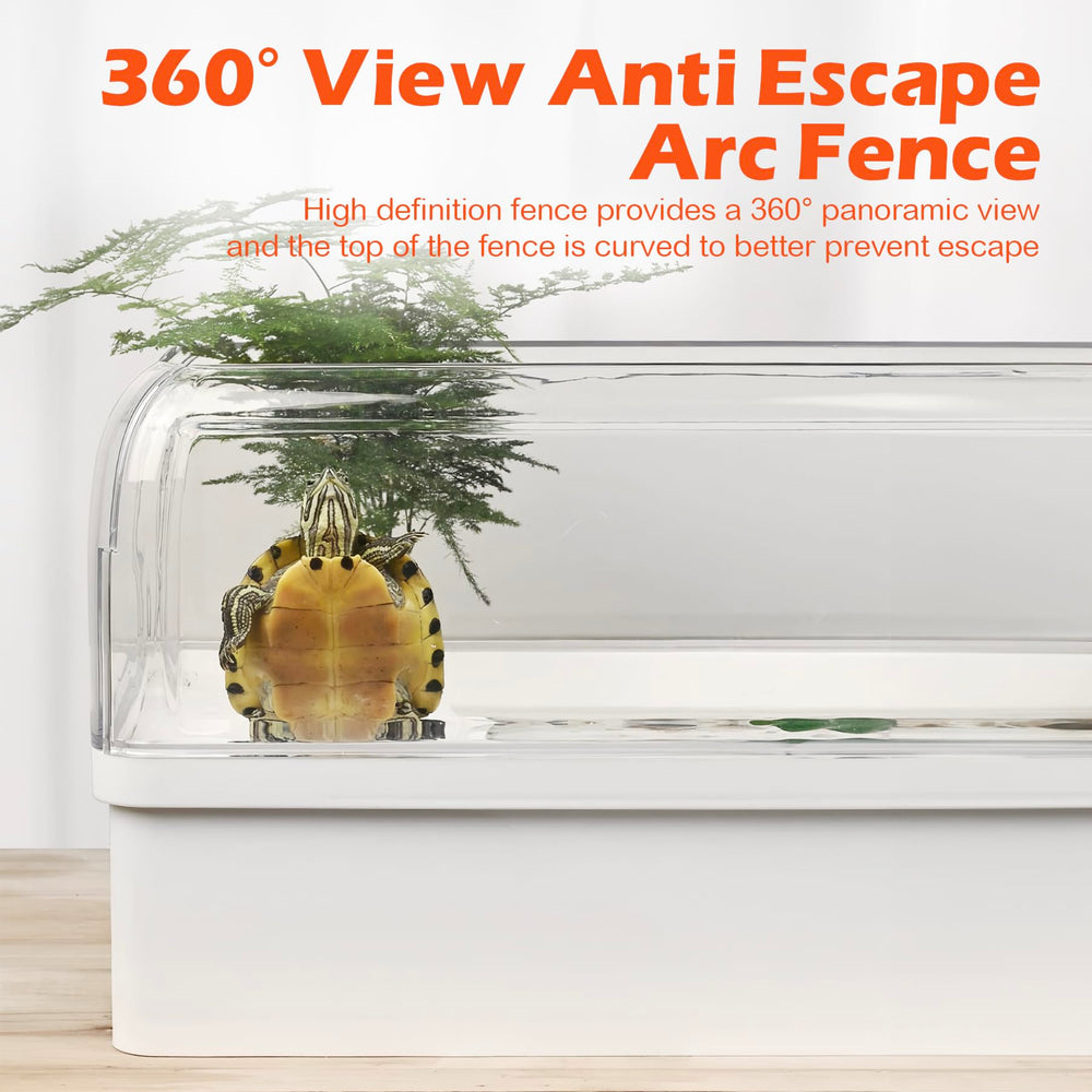 AZV Turtle Tank Starter features drainage outlet for fast, mess-free water changes.