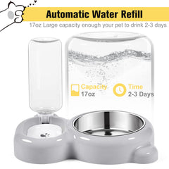 Azwraith detachable-stainless-steel-bowl demonstrates durable, easy-clean design for daily feeding.