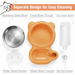 Azwraith detachable stainless steel bowl for hygienic, easy cleaning.