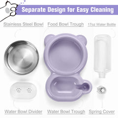 Azwraith detachable stainless steel bowl for easy cleaning and durability
