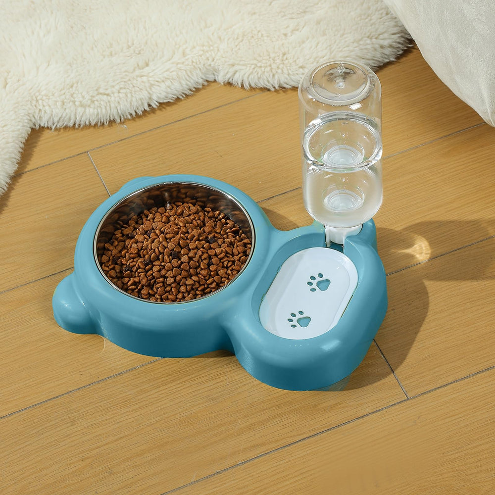 Azwraith easy-clean assembly blue bowl set for indoor pets