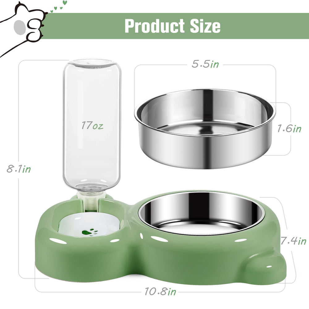 Azwraith nonslip wide-base design reduces tipping during meals.
