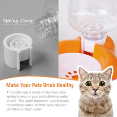 Azwraith water bowl divider keeps water clean and hair dry.