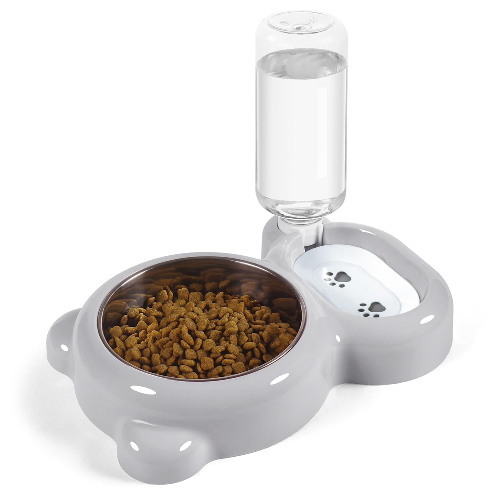 Azwraith water-dispenser-bowl-set illustrates automatic hydration for pets with a steady flow.