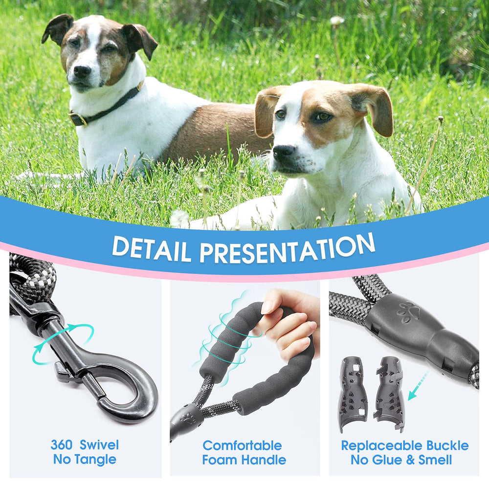 BAAPET leash with reflective threads for night safety.