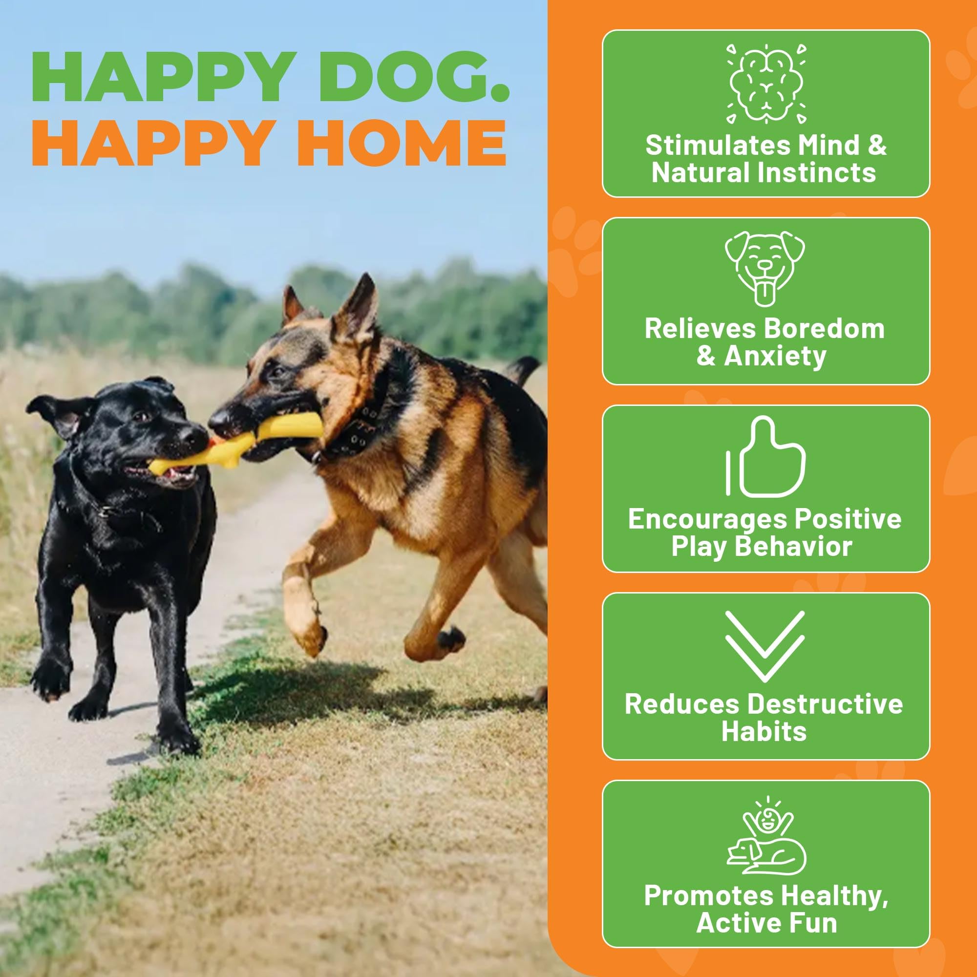 Baba Buddies fetch-tug yellow dog toy for indoor or outdoor play.
