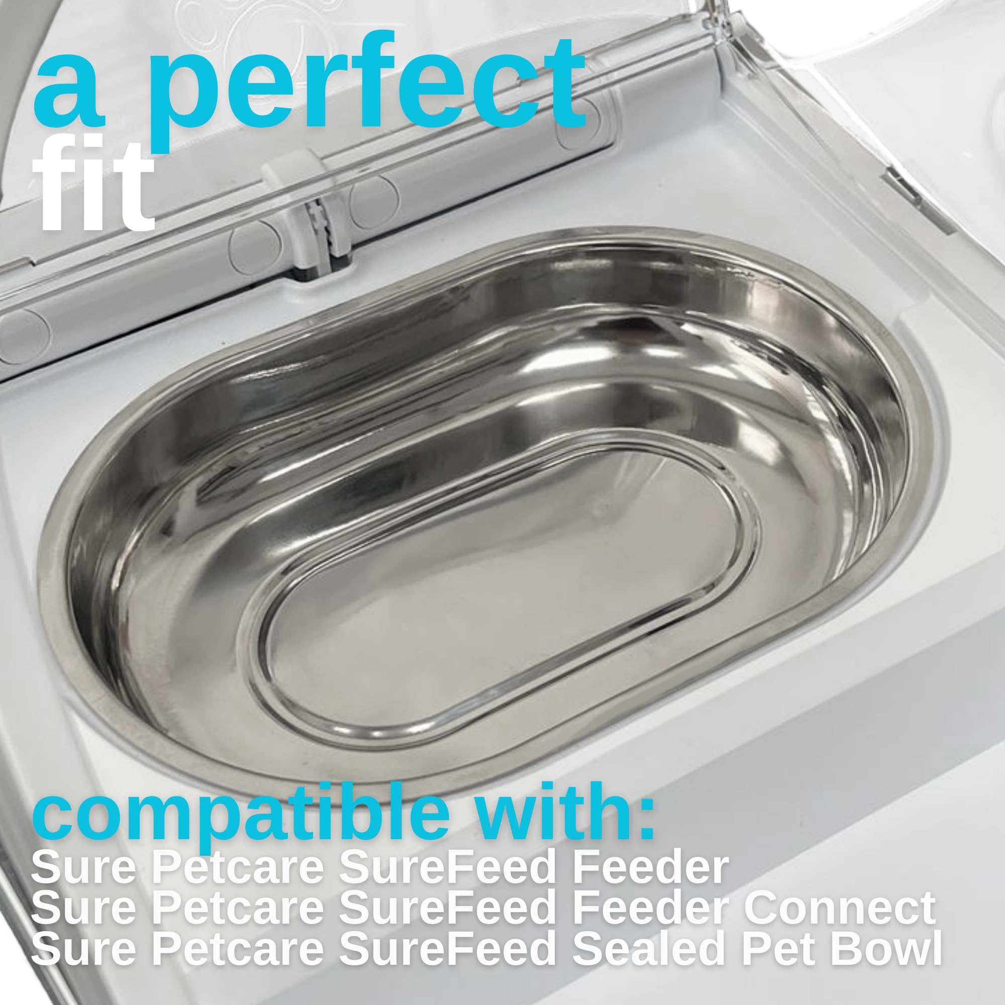 BabaPACK bowls compatibility view—fits SureFeed devices for reliable feeding