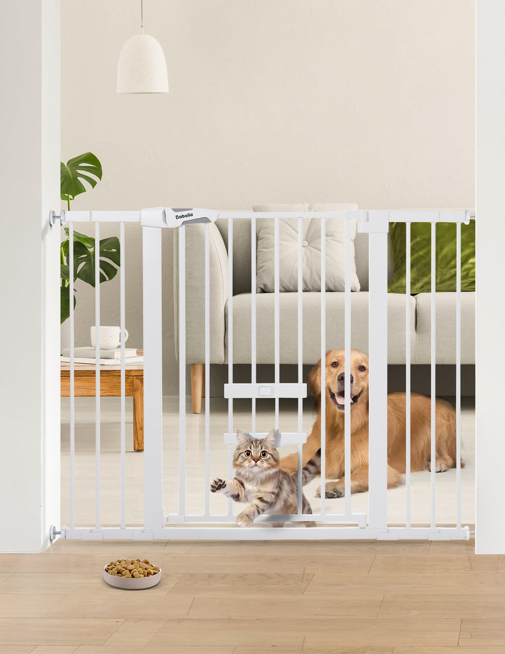 BABELIO 36in extra tall gate front view for safer stair and doorway passage