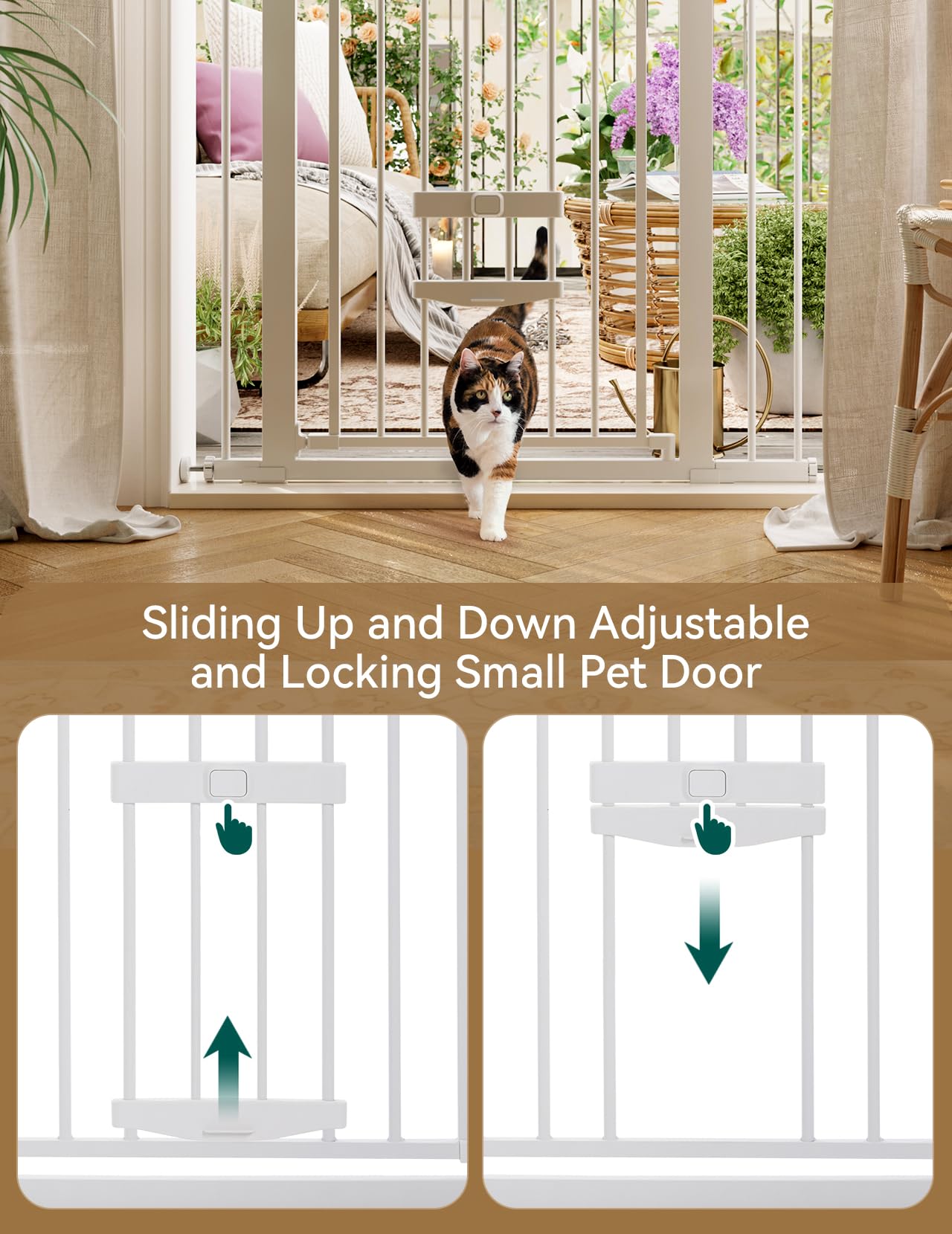 BABELIO auto-close two-way-swing demonstrates convenient, flexible passage options for busy homes
