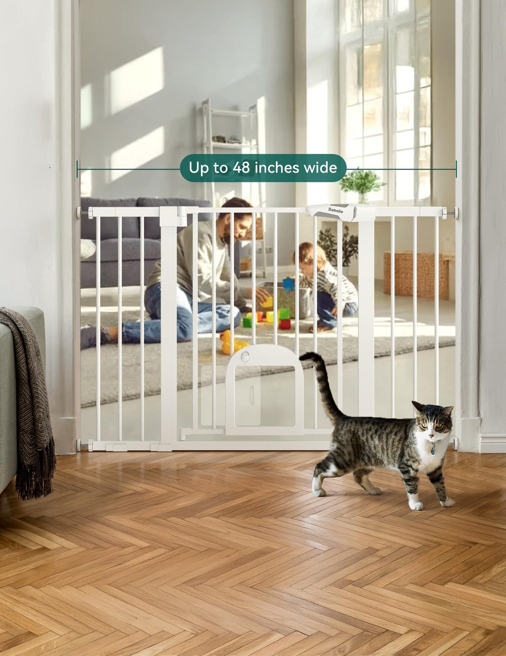 BABELIO auto-close feature gently shuts the gate after pass-through