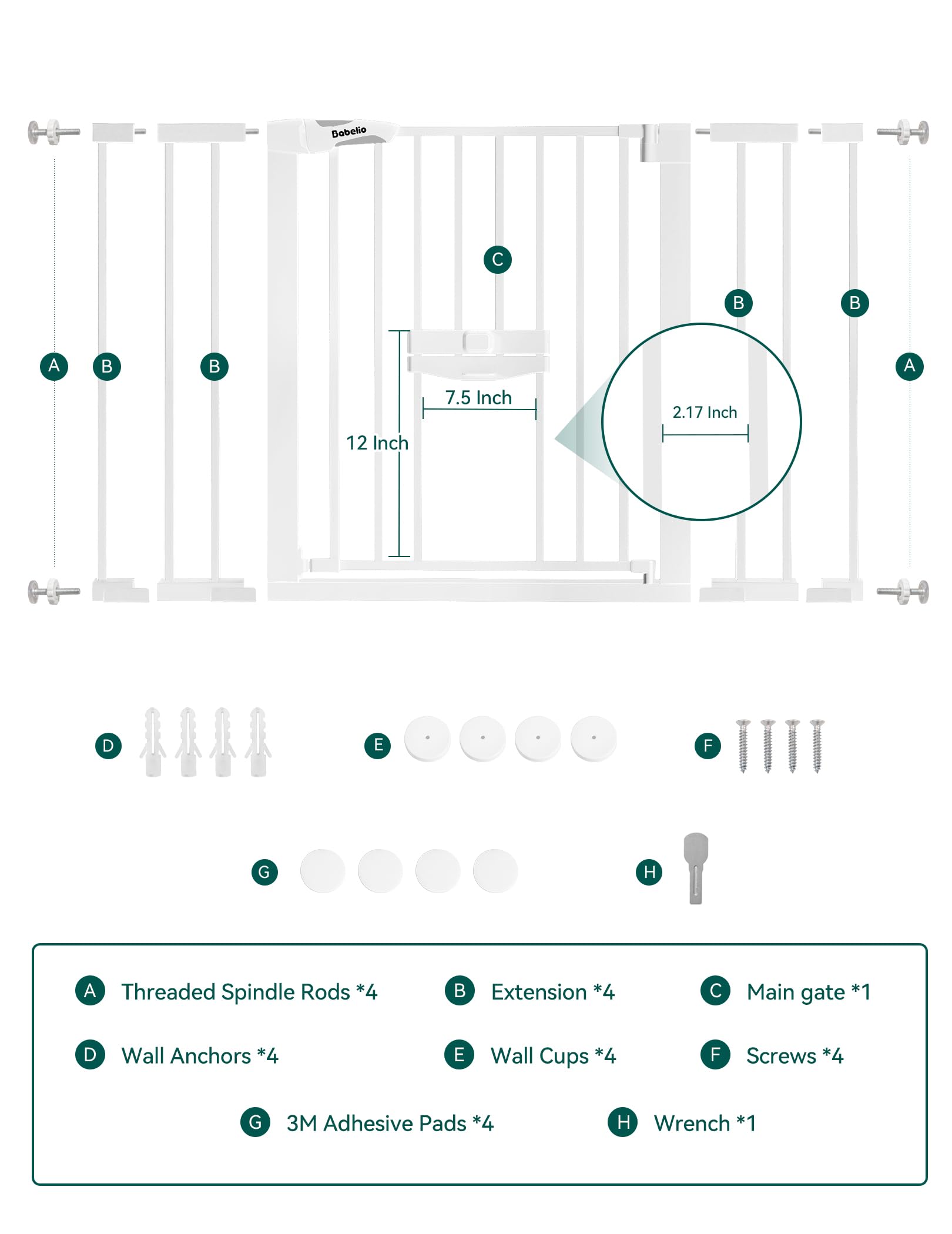 BABELIO install kit enables quick, tool-free setup