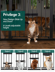 BABELIO cat door 7.5x12 sliding provides quick, quiet access for small pets.