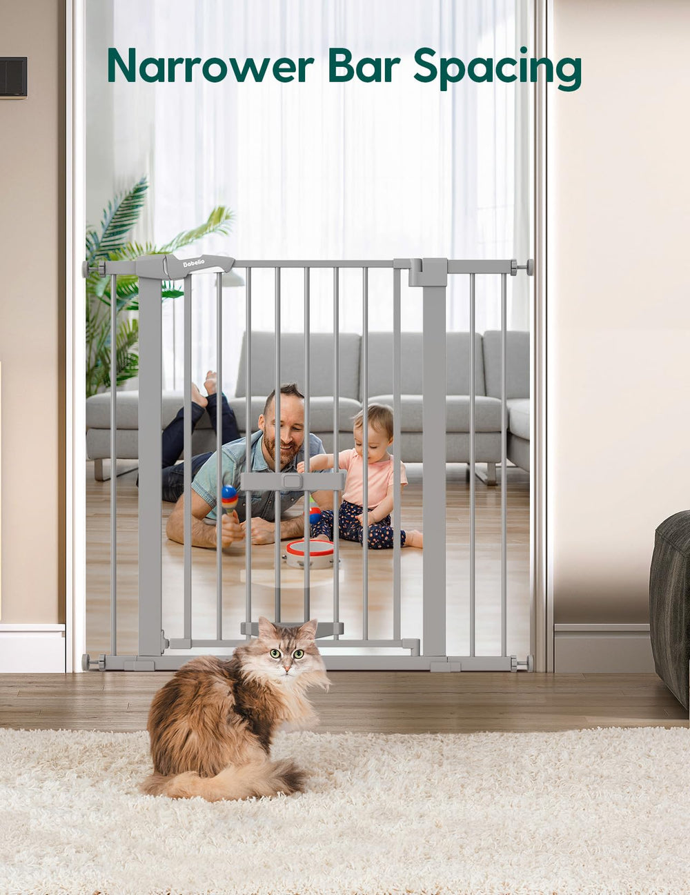 BABELIO double-lock design enables secure one-handed operation by adults.