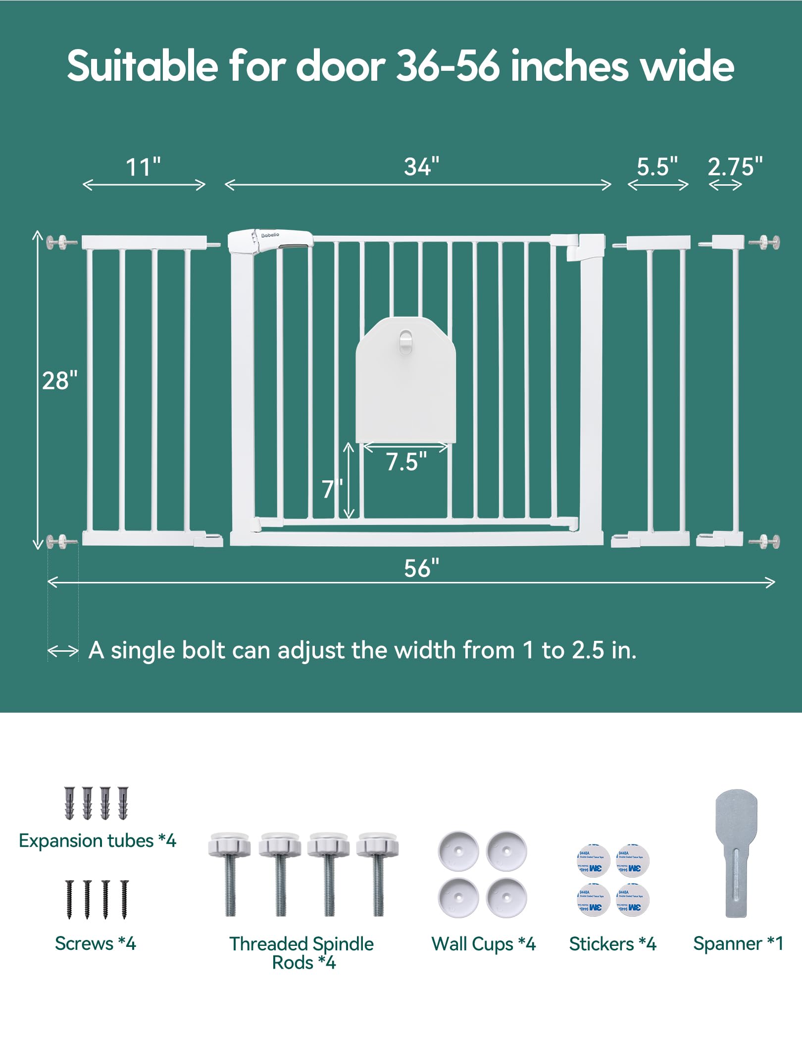 BABELIO included extensions fit stairs, doorways, hallways