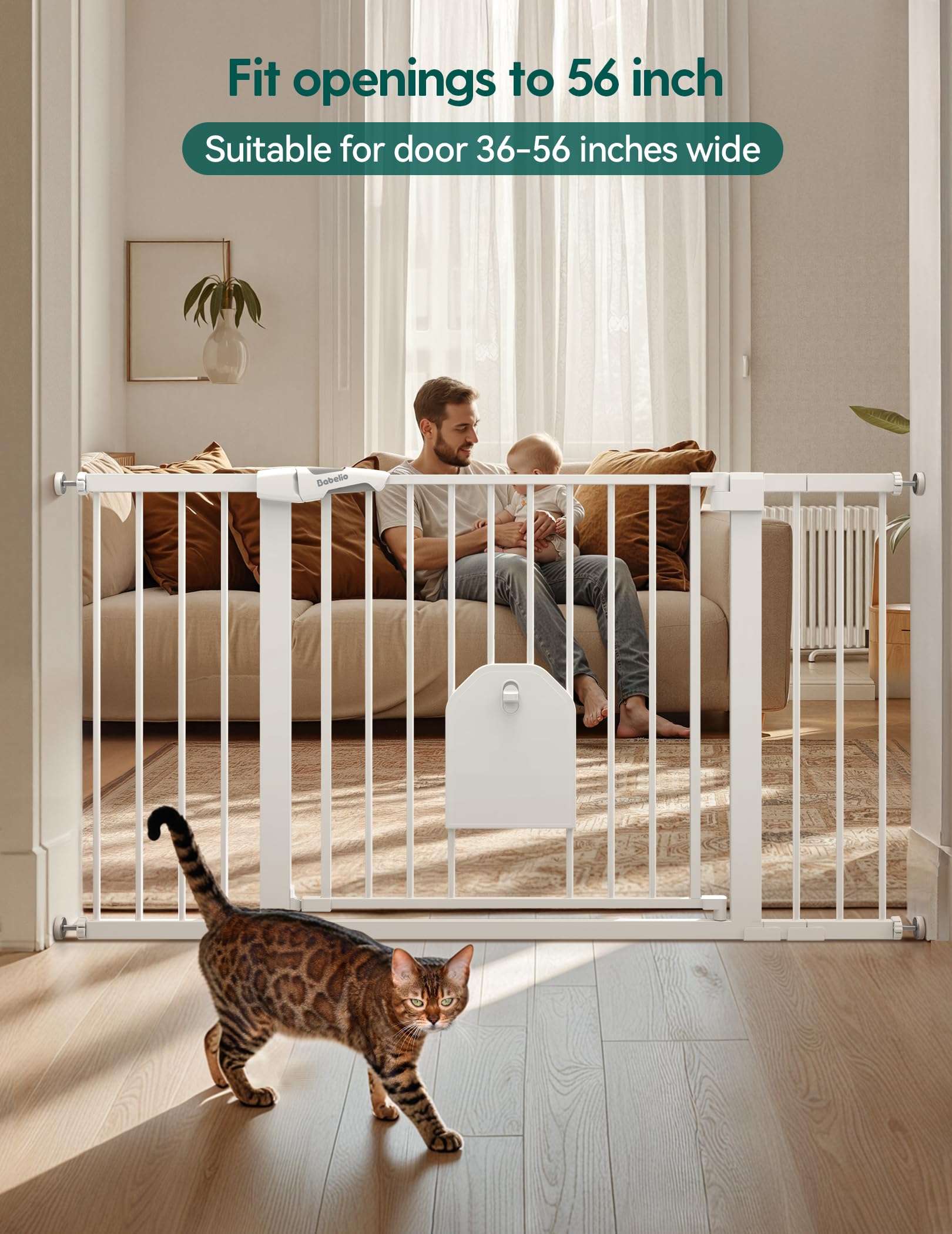 BABELIO small pet door is adjustable and lockable