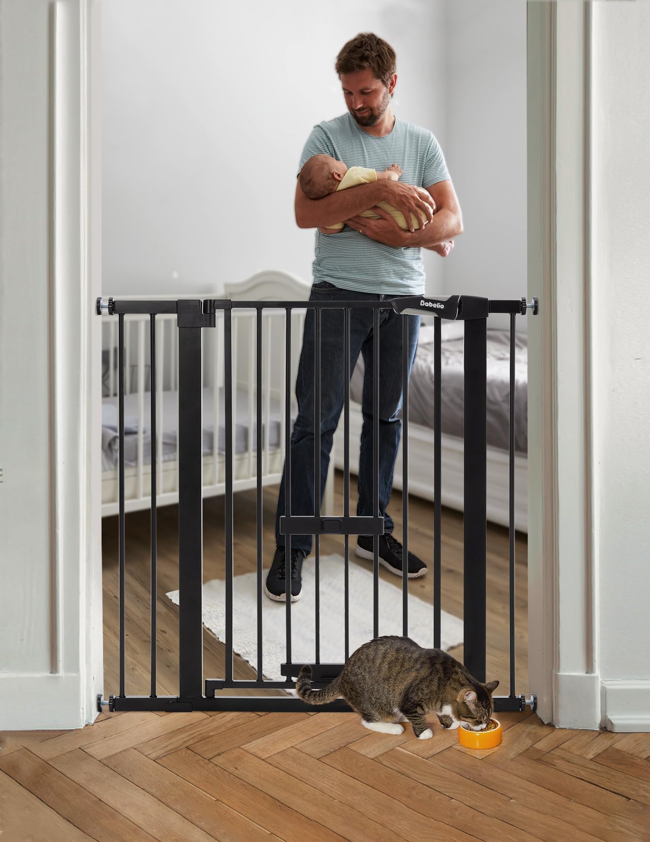 BABELIO wall cups and anti-collision setup protecting walls