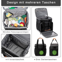 BABEYER dog grooming tote side mesh pockets keep frequently used tools within reach.