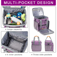 BABEYER pet grooming bag elastic bands keeps scissors and clippers within reach